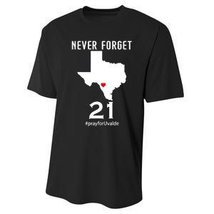 Never Forget Robb Elementary School Texas Pray For Uvalde Performance Sprint T-Shirt