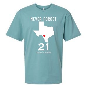 Never Forget Robb Elementary School Texas Pray For Uvalde Sueded Cloud Jersey T-Shirt