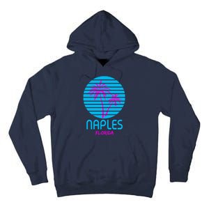 Naples Florida Retro Palm Tree Sunset Tall Hoodie