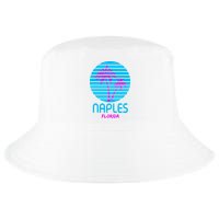 Naples Florida Retro Palm Tree Sunset Cool Comfort Performance Bucket Hat
