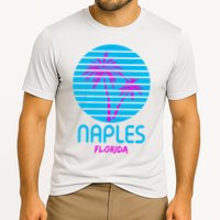 Naples Florida Retro Palm Tree Sunset Cooling Performance Crew T-Shirt