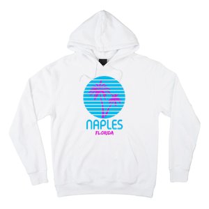 Naples Florida Retro Palm Tree Sunset Hoodie