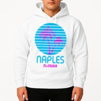 Naples Florida Retro Palm Tree Sunset Hoodie
