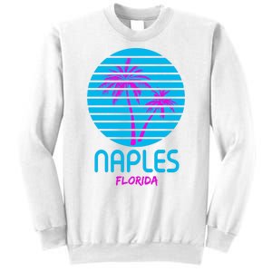 Naples Florida Retro Palm Tree Sunset Sweatshirt