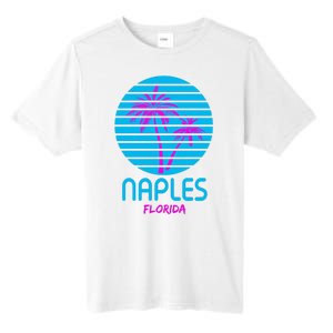 Naples Florida Retro Palm Tree Sunset Tall Fusion ChromaSoft Performance T-Shirt