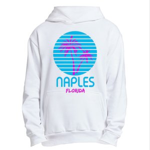 Naples Florida Retro Palm Tree Sunset Urban Pullover Hoodie