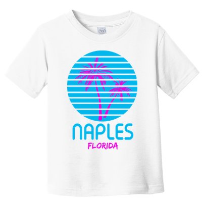 Naples Florida Retro Palm Tree Sunset Toddler T-Shirt