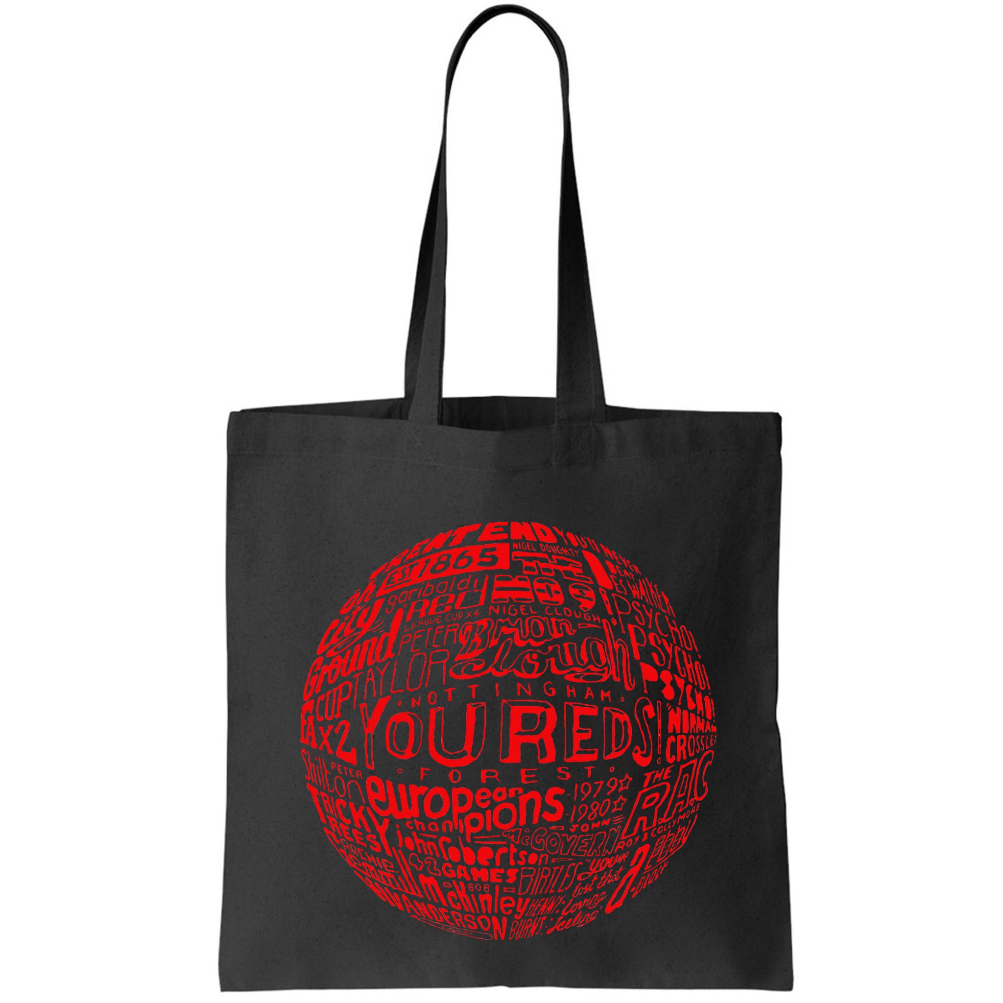 Nottingham Forest Red Typography Football Bag