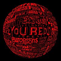 Nottingham Forest Red Typography Football Bag