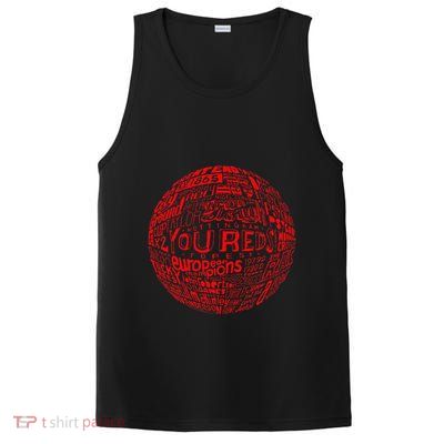 Nottingham Forest Red Typography Football PosiCharge Competitor Tank
