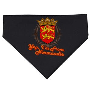 Normandy French Region Souvenir Nation Ancestor Norman USA-Made Doggie Bandana