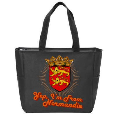 Normandy French Region Souvenir Nation Ancestor Norman Zip Tote Bag