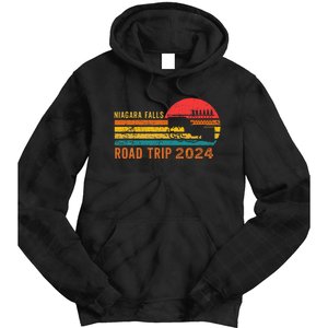 Niagara Falls Road Trip 2024 Summer Vacation Retro Niagara Tie Dye Hoodie