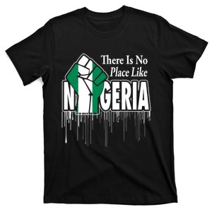 Nigerian Flag Raised Fist T-Shirt