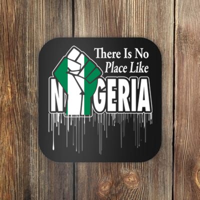 Nigerian Flag Raised Fist Coaster