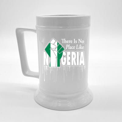 Nigerian Flag Raised Fist Beer Stein