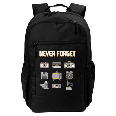 Never Forget Retro Vintage 90's Technology Old Gadgets Gift Backpack