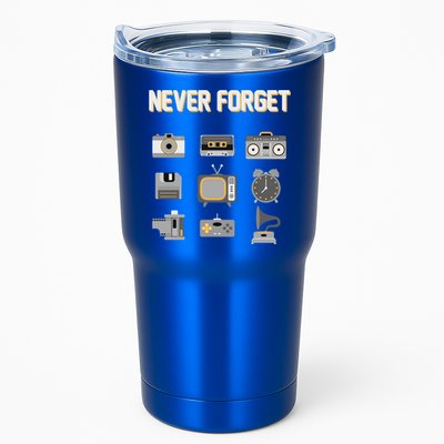 Never Forget Retro Vintage 90's Technology Old Gadgets Gift Tumbler