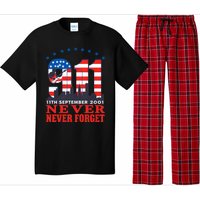 Never Forget September 11 2001 Memorial Day American Flag Pajama Set