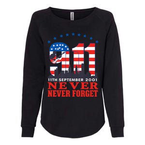 Never Forget September 11 2001 Memorial Day American Flag Womens California Wash Sweatshirt