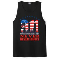 Never Forget September 11 2001 Memorial Day American Flag PosiCharge Competitor Tank