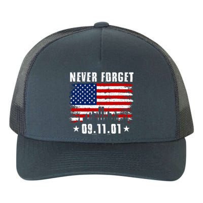 Never Forget September 11 2001 Memorial Day American Flag Yupoong Adult 5-Panel Trucker Hat