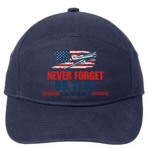 Never Forget September 11 2001 Memorial Day American Flag 7-Panel Snapback Hat