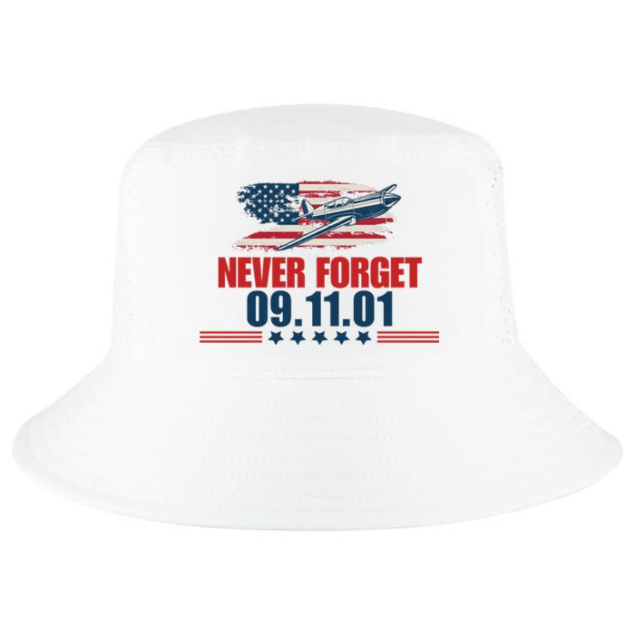 Never Forget September 11 2001 Memorial Day American Flag Cool Comfort Performance Bucket Hat