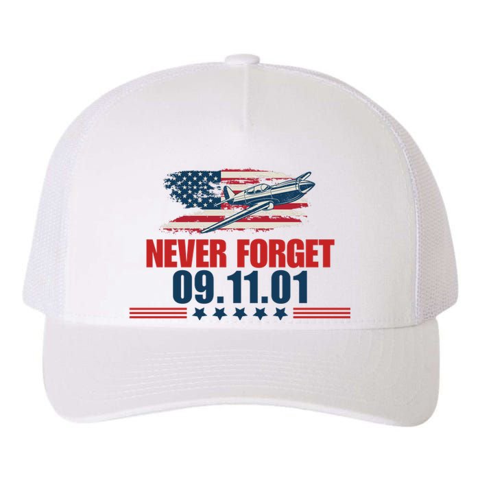 Never Forget September 11 2001 Memorial Day American Flag Yupoong Adult 5-Panel Trucker Hat