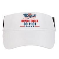 Never Forget September 11 2001 Memorial Day American Flag Adult Drive Performance Visor