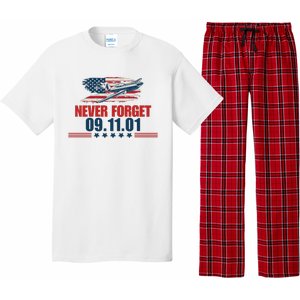 Never Forget September 11 2001 Memorial Day American Flag Pajama Set