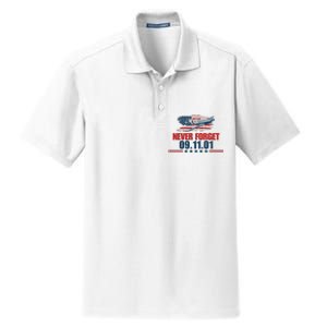 Never Forget September 11 2001 Memorial Day American Flag Dry Zone Grid Polo