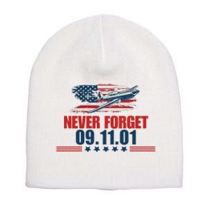 Never Forget September 11 2001 Memorial Day American Flag Short Acrylic Beanie