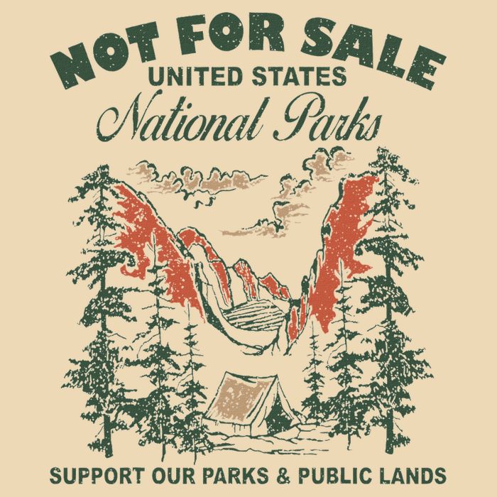 Not For Sale National Parks Support Our Parks Drawstring Bag