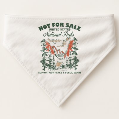 Not For Sale National Parks Support Our Parks USA-Made Doggie Bandana