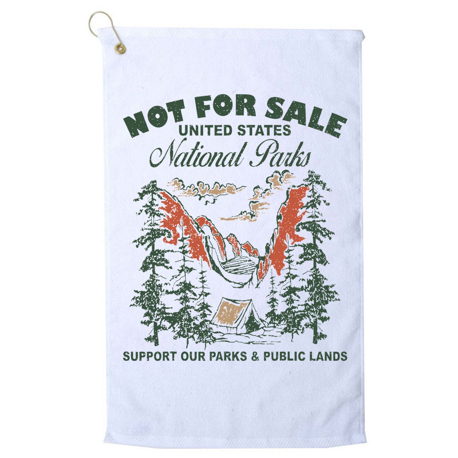 Not For Sale National Parks Support Our Parks Golf Towel