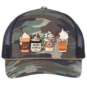 Nurse Fuel Spiced Coffee Thanksgiving Stethoscope Gift Retro Rope Trucker Hat Cap