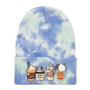 Nurse Fuel Spiced Coffee Thanksgiving Stethoscope Gift Tie Dye 12in Knit Beanie