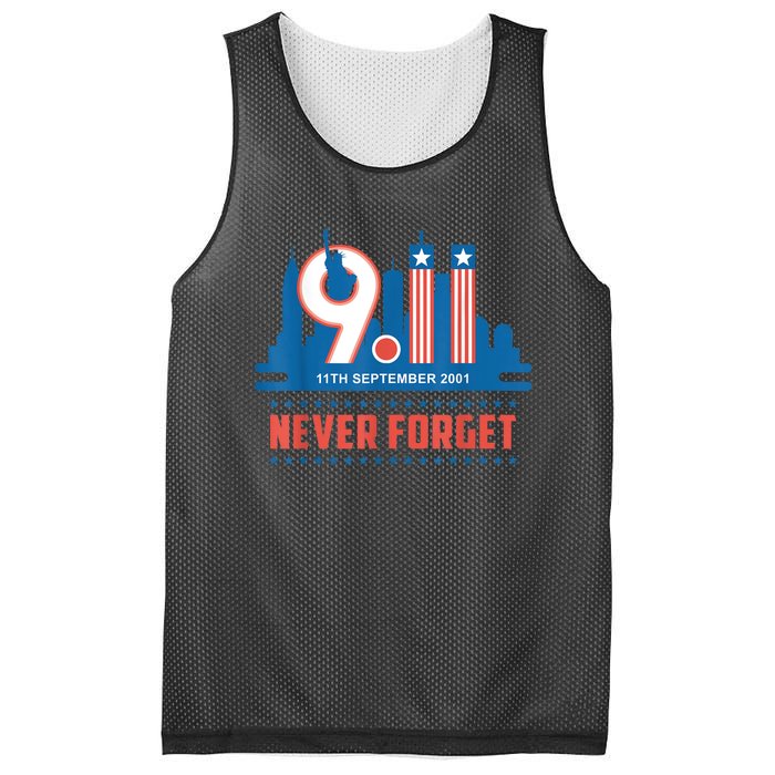 Never Forget September 11 2001 Memorial Day American Flag Mesh Reversible Basketball Jersey Tank