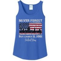 Never Forget September 11 2001 Memorial Day American Flag Ladies Essential Tank