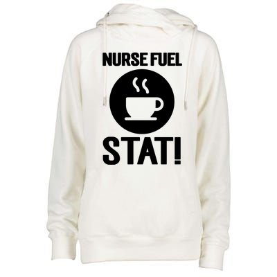 Nurse Fuel Stat Funny Coffee Meaningful Gift Womens Funnel Neck Pullover Hood