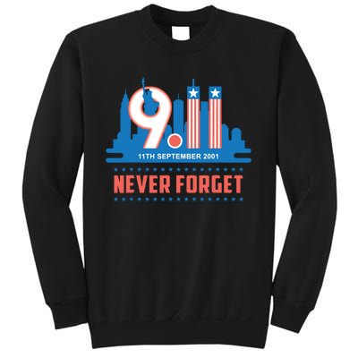 Never Forget September 11 2001 Memorial Day American Flag Sweatshirt