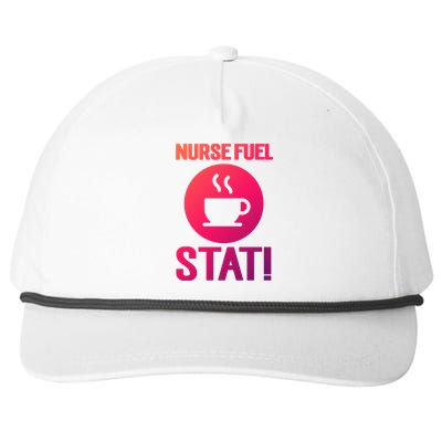 Nurse Fuel Stat Funny Coffee Meaningful Gift Snapback Five-Panel Rope Hat