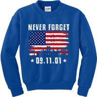 Never Forget September 11 2001 Memorial Day Kids Sweatshirt