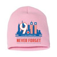 Never Forget September 11 2001 Memorial Day American Flag Short Acrylic Beanie