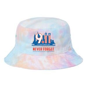 Never Forget September 11 2001 Memorial Day American Flag Tie Dye Newport Bucket Hat