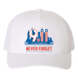 Never Forget September 11 2001 Memorial Day American Flag Yupoong Adult 5-Panel Trucker Hat