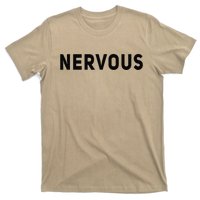 NERVOUS Funny Safety Dog Style Anxiety Tee T-Shirt