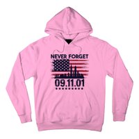 Never Forget September 11 2001 American Flag Hoodie