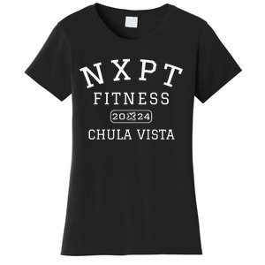 Nxpt Fitness Studio 2024 Retro College Style Chula Vista Ca Women's T-Shirt